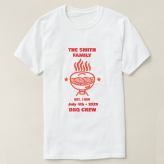 Camiseta Churrasco no Quintal da Família no Dia 4 de Julho