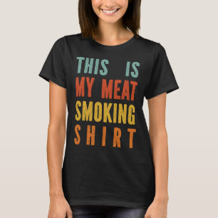 Camiseta Churrasco Retro Eu Fumo Minha Carne