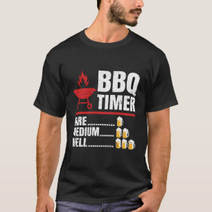 Camiseta Churrasco Timer Barbecue Funny Grill Griling Gift 