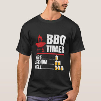 Camiseta Churrasco Timer Barbecue Funny Grill Griling Gift