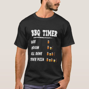 Camiseta Churrasco Timer Grelha E Fumante Grillin E Chillin