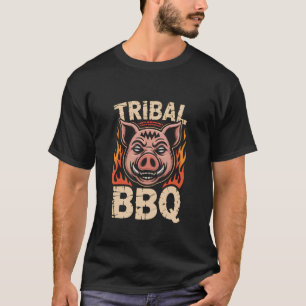 Camiseta Churrasco Tribal Porco Asteca Vintage