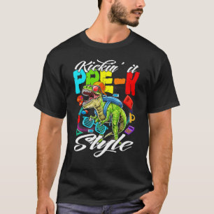 Camiseta Chutar Antes Do Estilo K De Volta Ao Dinossauro Da