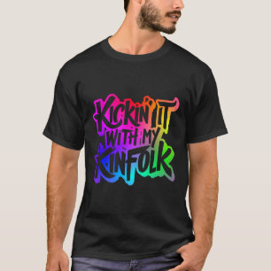 Camiseta Chutar Com Minha Reunião Familiar Engraçada Do Kin