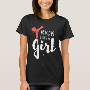 Camiseta Chute Como Uma Garota Karate Lutando Presente Espo