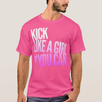 Chute como uma garota se você puder rosa branco