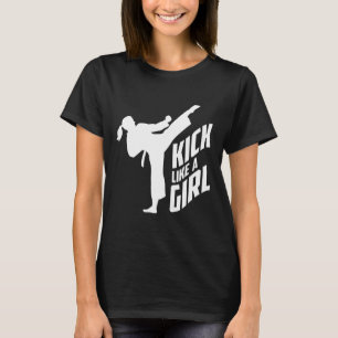 Camiseta Chute Como Uma Rapariga De Caratê
