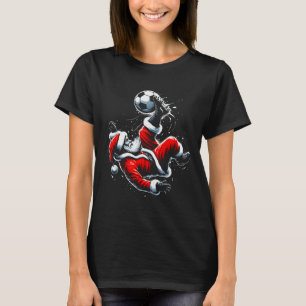 Camiseta Chute de bicicleta do jogador de futebol do Papai