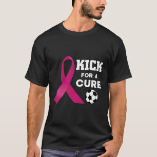 Camiseta Chute De Consciência Do Cancer Para Um Futebol De