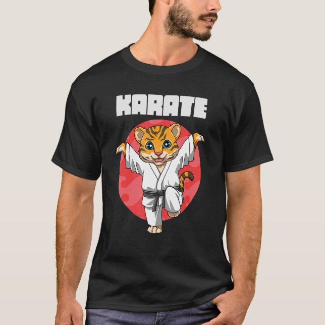 Camiseta Chute do Tigre Garça do Karate (Frente)