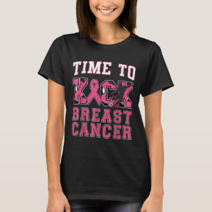 Camiseta Chute o Cancer de mama Sensibilização Futebol Rosa