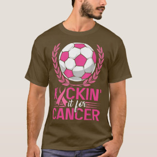 Camiseta Chute-o para Cancer Futebol Rosa Fita Fita Mama