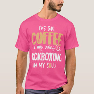 Camiseta Chute Para Amantes De Café Na Minha Alma De Veias