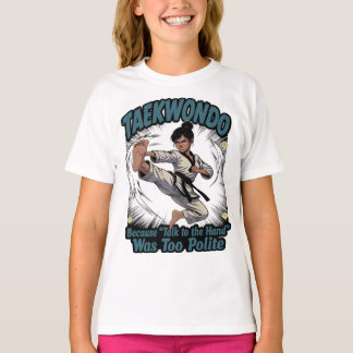 Camiseta Chute Voador Divertido de Taekwondo Feminino