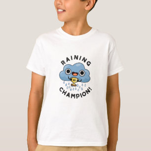 Camiseta Chuva Champ Engraçado Clima Chuva Nuvem Lúpulo