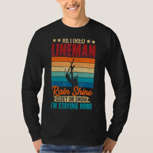 Camiseta Chuva Da Chuva De Lineman Reformada Ou Selo De Nev