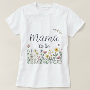 Camiseta Chuva de Bebê Floral Colorida Mamãe Floral Será