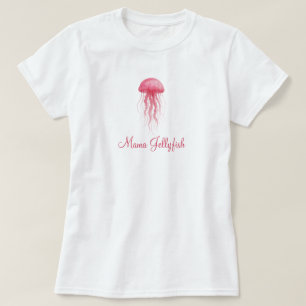 Camiseta Chuva de Bebê Menina Mamãe Água Viva Moderno Aquar