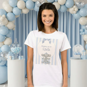 Camiseta Chuva de Bebê Menino Arco de Cavalinho de Pau Roda
