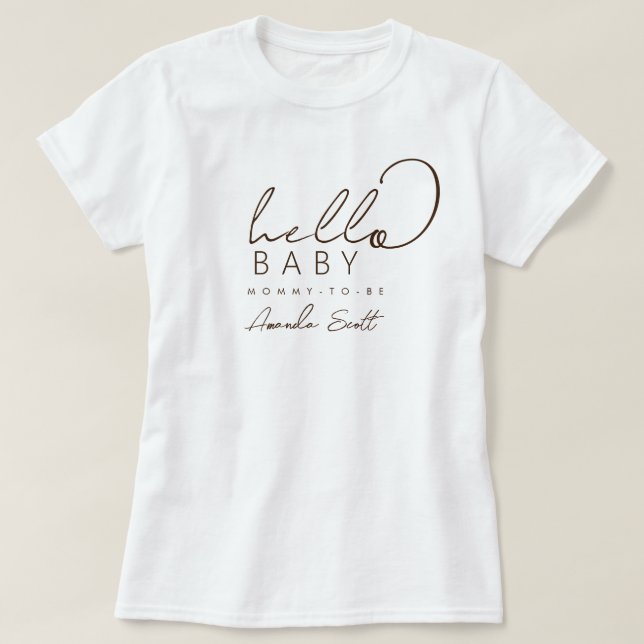 Camiseta Chuva de Bebê Olá Bebê Mamãe Futurama   (Frente do Design)