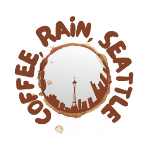 Camiseta Chuva de café Seattle