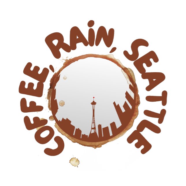 Camiseta Chuva de café Seattle (Criador carregado)