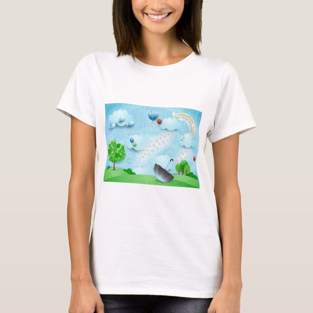 Camiseta Chuva de Flores (Frente)