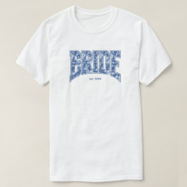 Camiseta Chuva de Noiva Azul Marinho NOIVA Festa de Engajam
