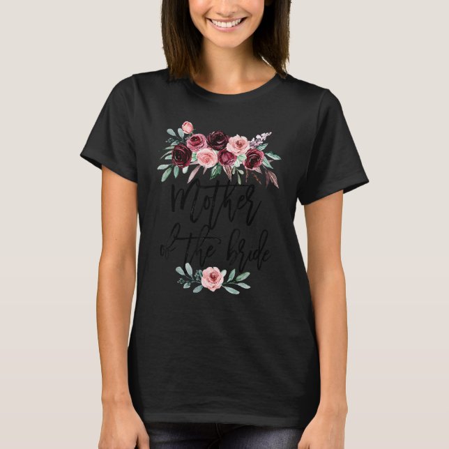 Camiseta Chuva de Presentes de Casamento Para a Noiva Mãe d (Frente)