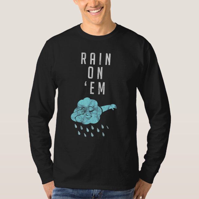 Camiseta Chuva Em Meteorologia Para O Repórter 1 Do Weather (Frente)