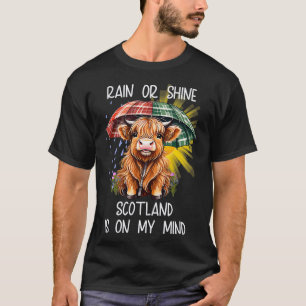 Camiseta Chuva ou Shine Scotland está na minha mente
