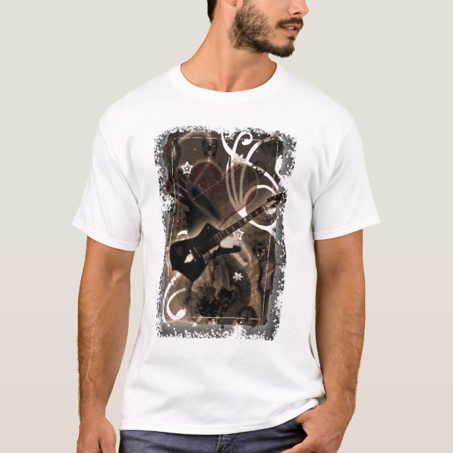 Camiseta chuva preta (Frente)