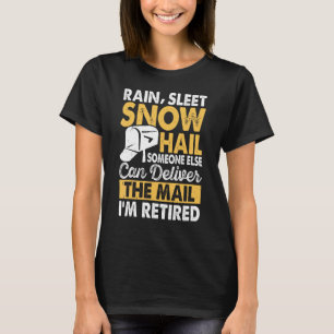 Camiseta Chuva Sleet Neve Salve Alguém Mais Posto Trabalho