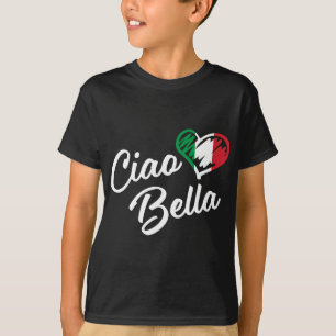 Camiseta Ciao Bella - italiano Olá, belo presente