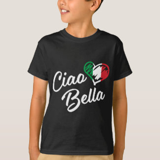 Camiseta Ciao Bella - italiano Olá, belo presente