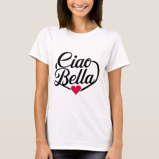 Camiseta Ciao Bella | Script Moderno Italiano com Coração