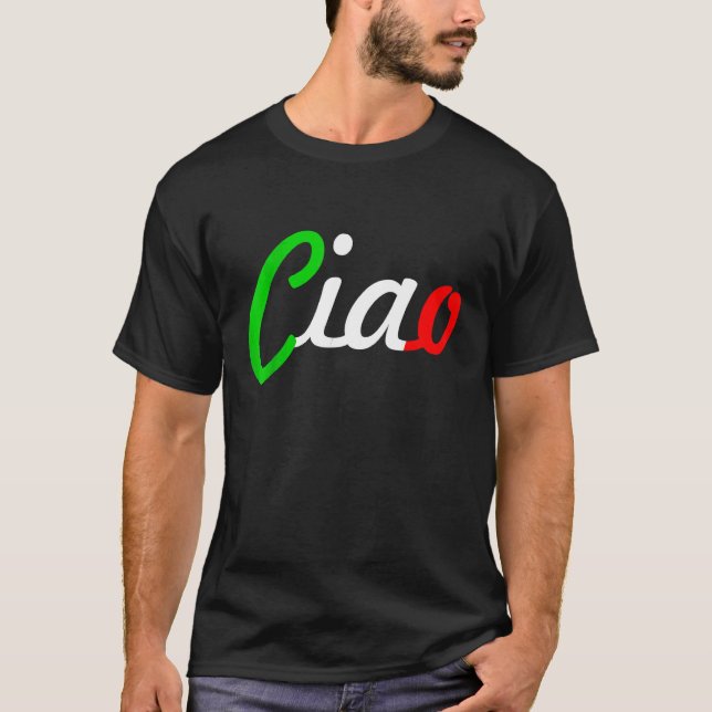 Camiseta Ciao Italian Greeting Italy Language Tee (Frente)
