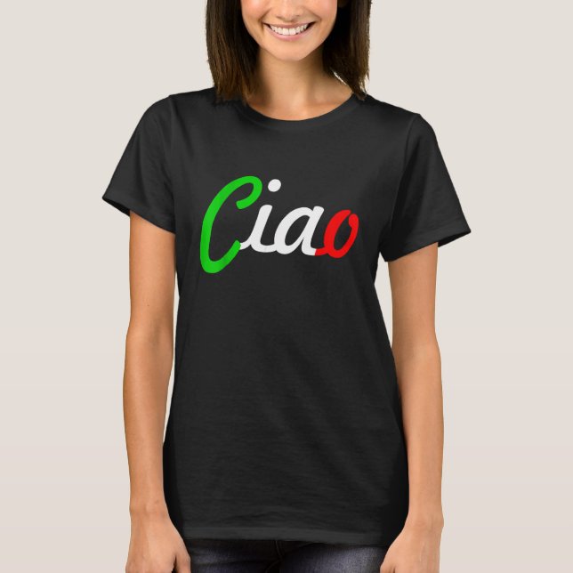 Camiseta Ciao Italian Greeting Italy Language Tee (Frente)