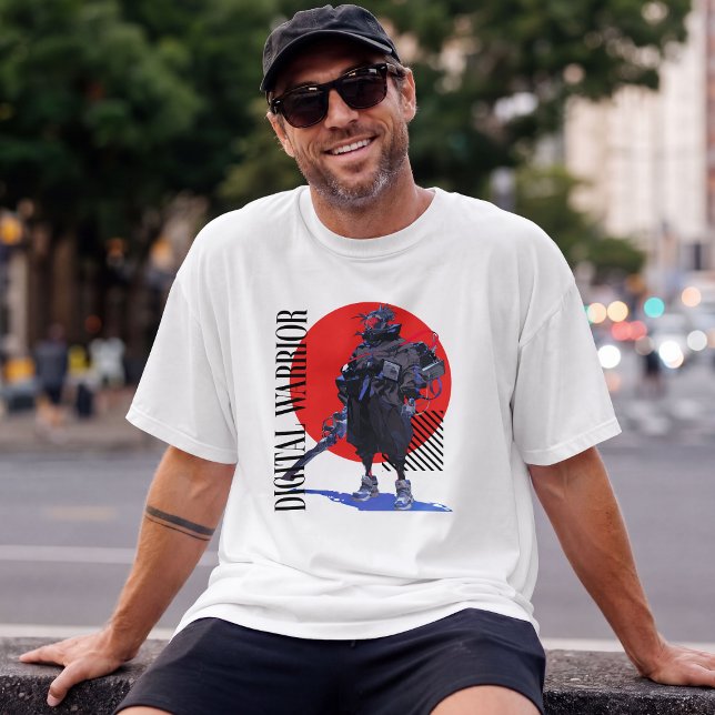Camiseta Ciber Rônin Vanguard Guerreiro (Criador carregado)