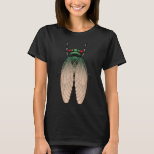 Camiseta Cicada Art Para Homens Mulheres Crianças Insetam E