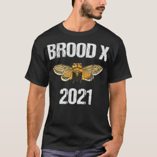 Camiseta Cicada Brood X 2021 Vintage 17 Anos Cicada