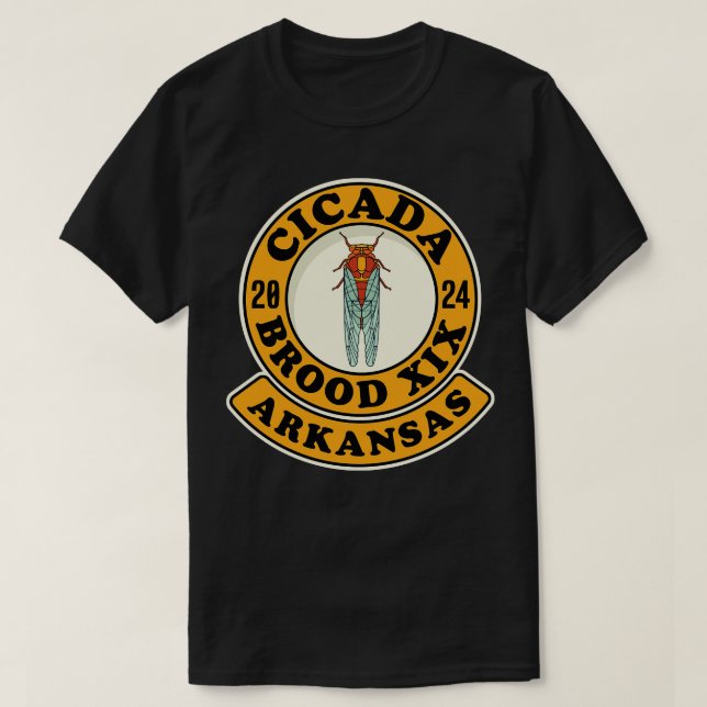 Camiseta Cicada Brood XIX Arkansas (Frente do Design)
