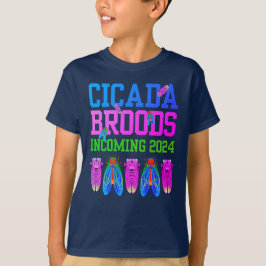 Camiseta CICADA BROODS INVENTANDO 2024 Kids Divertidos