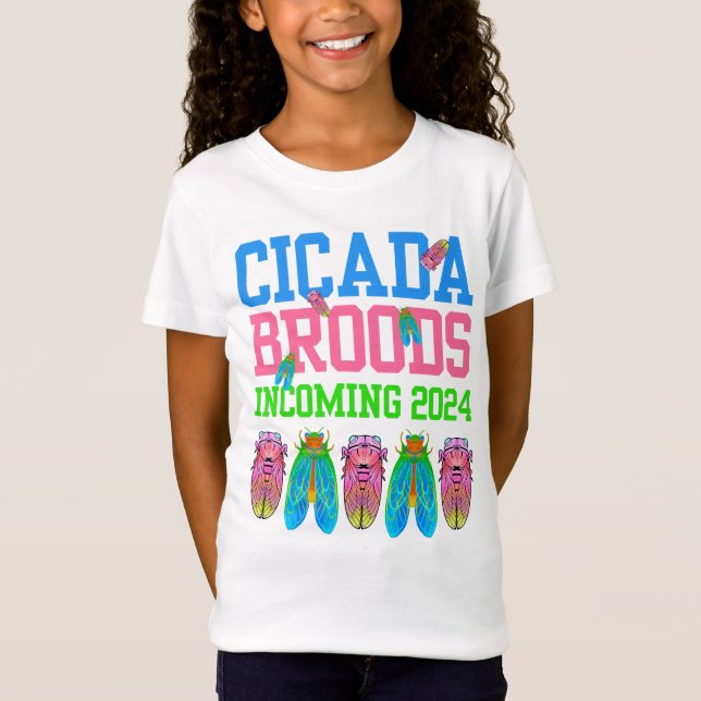Camiseta CICADA BROODS INVENTANDO 2024 Kids Divertidos (Frente)