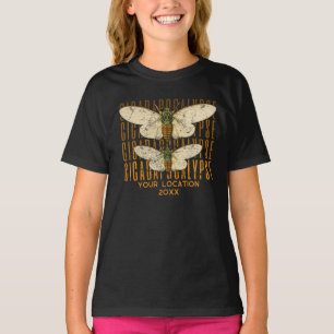 Camiseta Cicada Cicadapocalypse 2024 Localização Personaliz