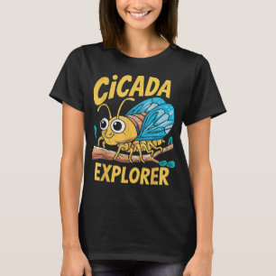Camiseta Cicada Explorer, Inseto de Verão, em forma de bele