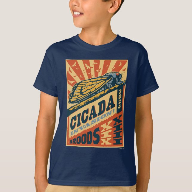 Camiseta Cicada Invasão 2024 - Letra Press (Frente)