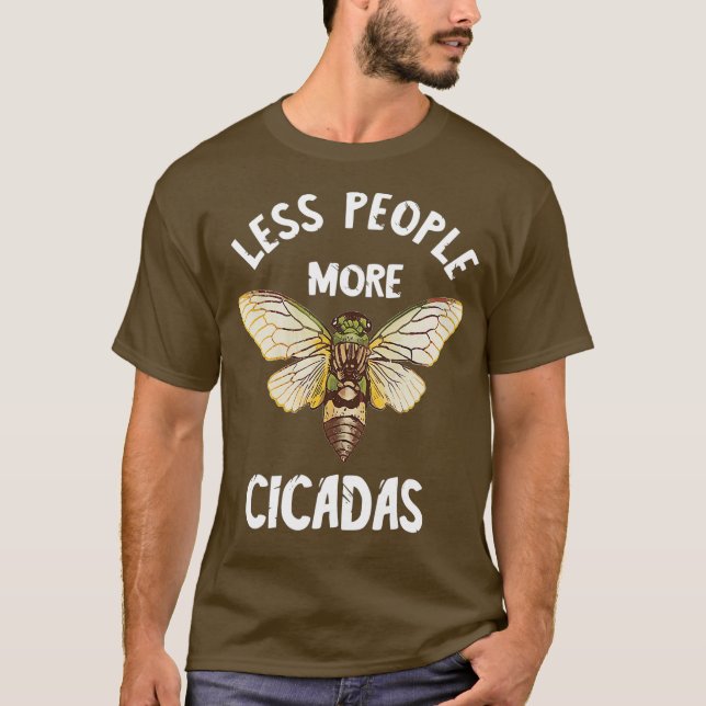 Camiseta Cicada Invasão de enxame Magicada Insetos de Brood (Frente)