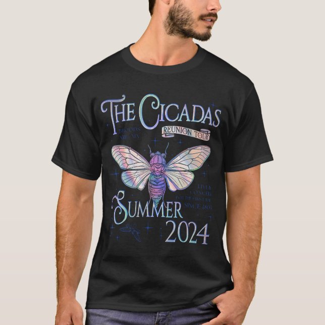 Camiseta Cicada Nature Lover The Cicadas Reunion Tour Summe (Frente)