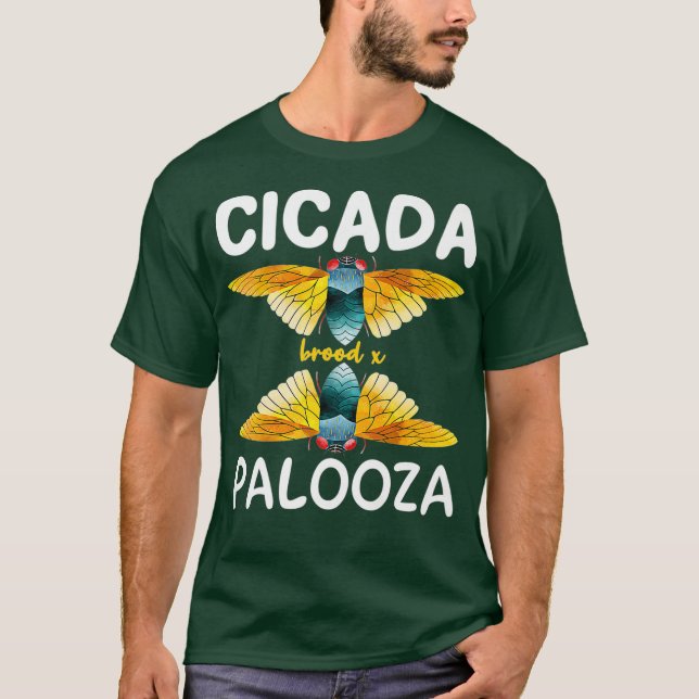 Camiseta Cicada Palooza Brood X 2021 Entomology Inseto Love (Frente)